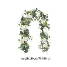 Artificial Wreath Gift Decorative 6 ft for Indoor Outdoor Front Door Porches