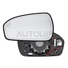 For 2013-21 Ford Fusion Driver Side Mirror Glass Heated w/ Blind Spot Detect