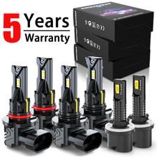 9005 9006 880 LED Headlight Foglight Bulbs Pack of 6 For 2000-2006 GMC Yukon