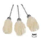 Scottish Full Dress Replacement Sporran Tassels White Sporran Tassels