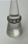 925 Sterling Silver Blue Topaz Textured Ring 3.2g — photo 1