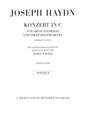Concerto for Organ (Harpsichord) with String Instruments C Major Hob.XVIII:10 Vi