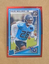 2025 Donruss Optic #262 Kalel Mullings Rated RC International Red Stars Prizm SP