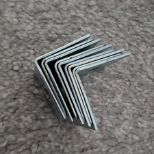 Silver Metal (adjustable) L Shaped 90 Degree Angle Bracket X 9 Pieces In Lot