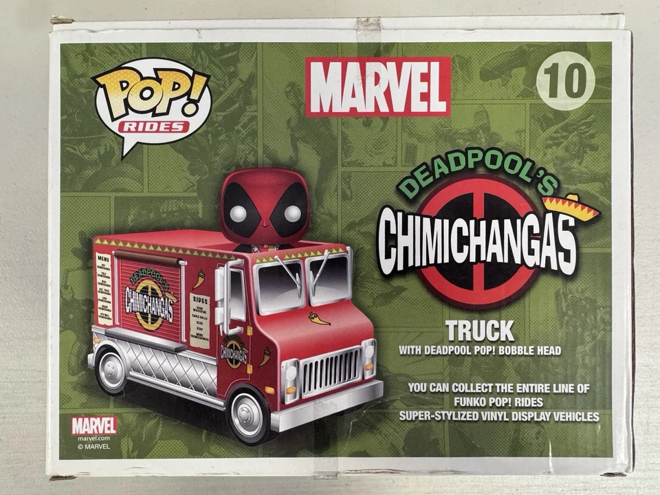 Deadpool’s Chimichanga Truck 10 ~ Marvel ~ Funko Pop Vinyl ~ Suit Out Of Box OOB - Image 3 of 4