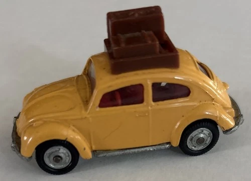 VINTAGE Corgi Juniors Yellow Volkswagen 1300 Luggage Rack