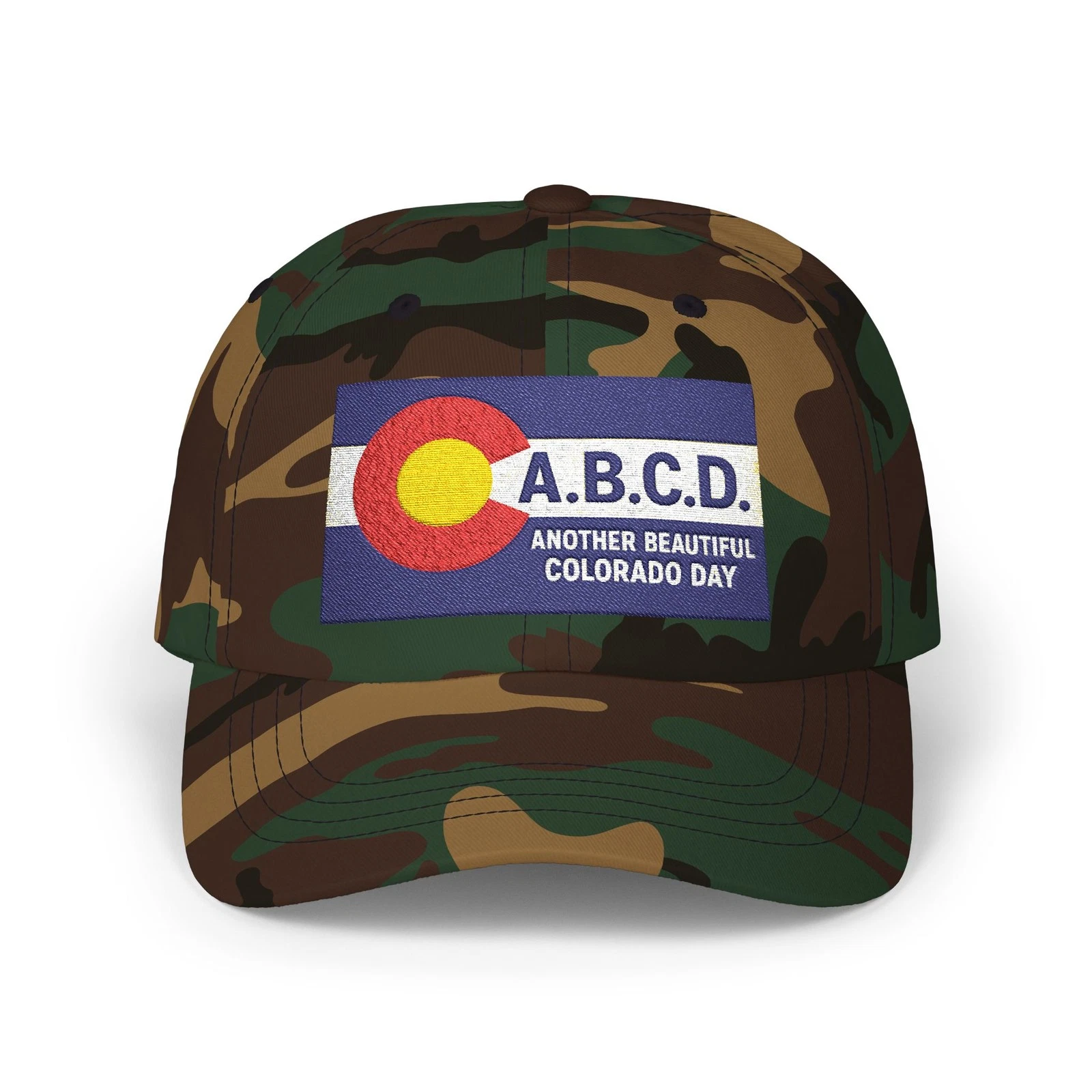 A.B.C.D Colorado Flag | Embroidered Classic Dad Cap | ColoWearables