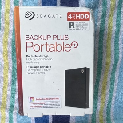 Seagate Backup Plus Portable 4TB 2.5'' External HDD USB 3.0 USB-Powered Black
