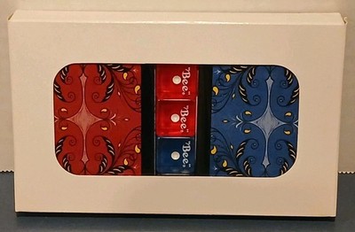 Limited Edition 2007 RJRTC Bee Watermelons Red & Blue Casino Playing Cards Dice