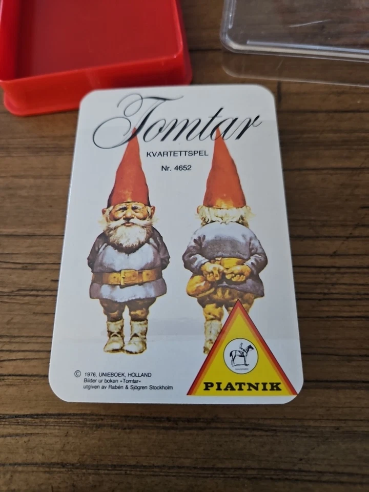 Juego de cartas vintage Tomtar Gnomos Piatnik nuevo en paquete Foto 2 de 4
