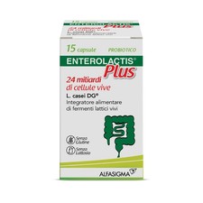 Enterolactis Plus confezione da 15 capsule fermenti lattici probiotici supporto