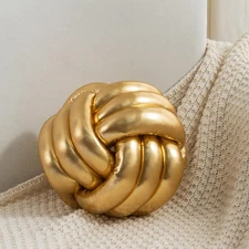 Soft Knot Ball Pillow Cushion Plush Pillow Knotted Pillow Handmade Round Pill...