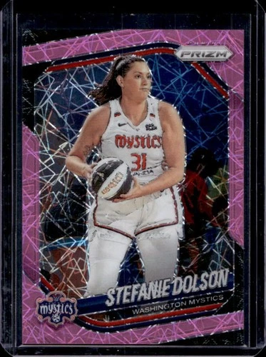 2025 Panini WNBA Prizm Stefanie Dolson Pink Velocity #/79 Mystics