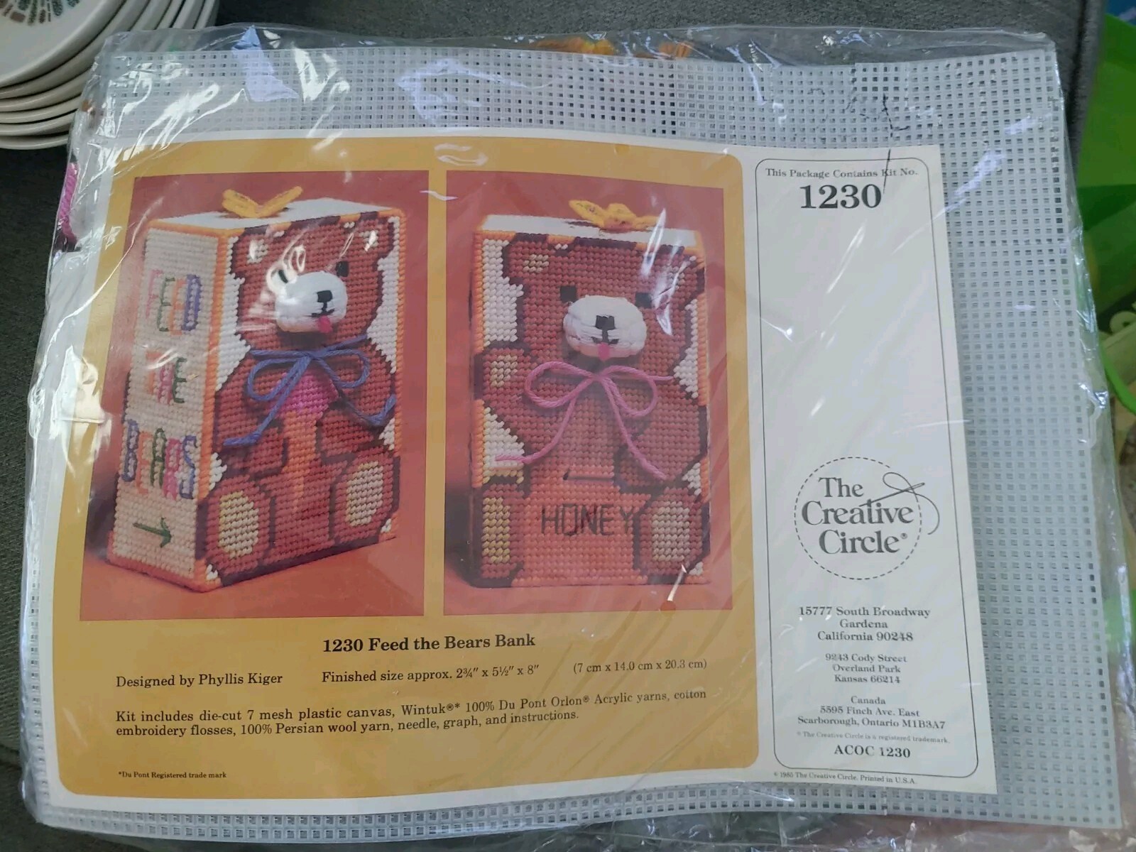 Creative Circle Feed The Bears Bank Canvas Art Sealed