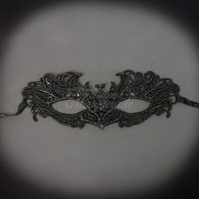 Lace Collection Lace Masquerade Mask Black LM0101