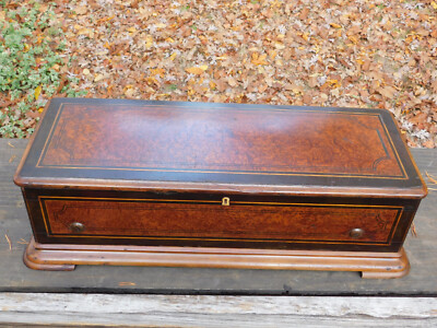 Antique MF 1840 Mermod Freres Cylinder Music Box Swiss Music Box