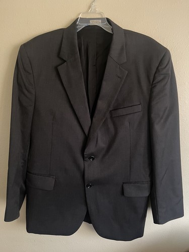 Pre-owned Size 44R Jos. A. Bank Dark Gray Two Button Jacket Blazer - Picture 1 of 5