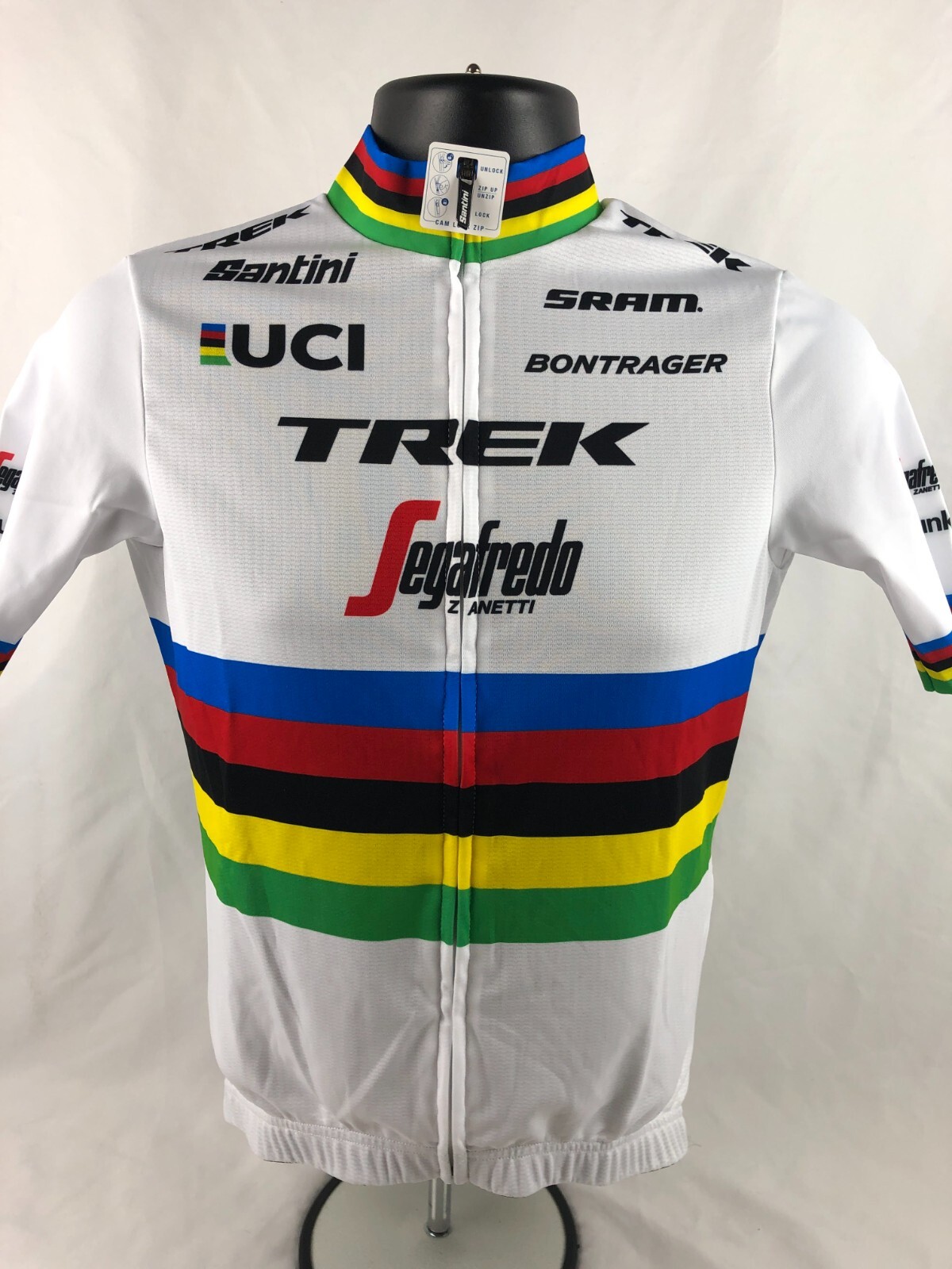 Santini Trek Segafredo World Champ Jersey SIZE Small White – Atori
