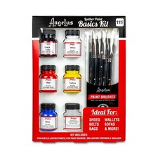 Angelus Starter Set Lederfarbe Pinseln Deglazer