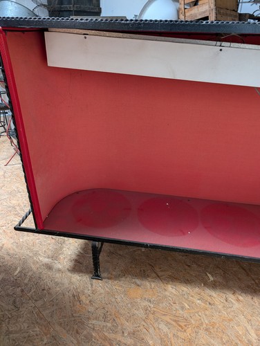 Alter Bar Thresen mit Hocker 50iger Jahre in rot - Bild 9 von 11
