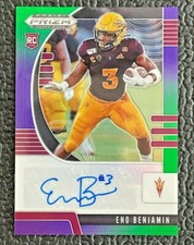 🔥ENO BENJAMIN 2020 PANINI DRAFT PICKS PURPLE & GREEN AUTO RC /199🔥CARDINALS!