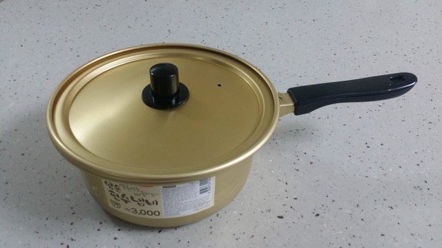 New! Korean Noodle Ramen Ramyun Pot with Lid(Handle Type), Size(14, 16cm)
