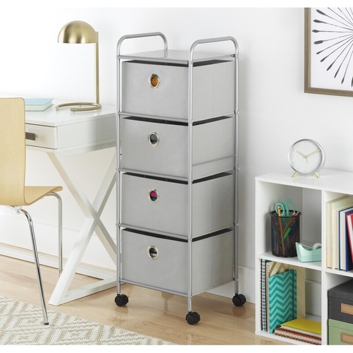 3 Tier Slim Rolling Cart Space Saving Storage Organizer Laundry Bathroom Office - Picture 2 of 6