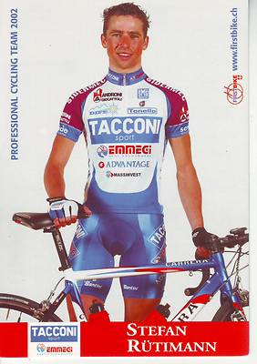 CYCLING cycling card STEFAN RUTIMANN team TACCONI emmegi 2002