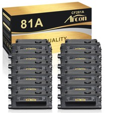 12 Pack CF281A 81A Toner Compatible with HP LaserJet Enterprise M630z M630 M604