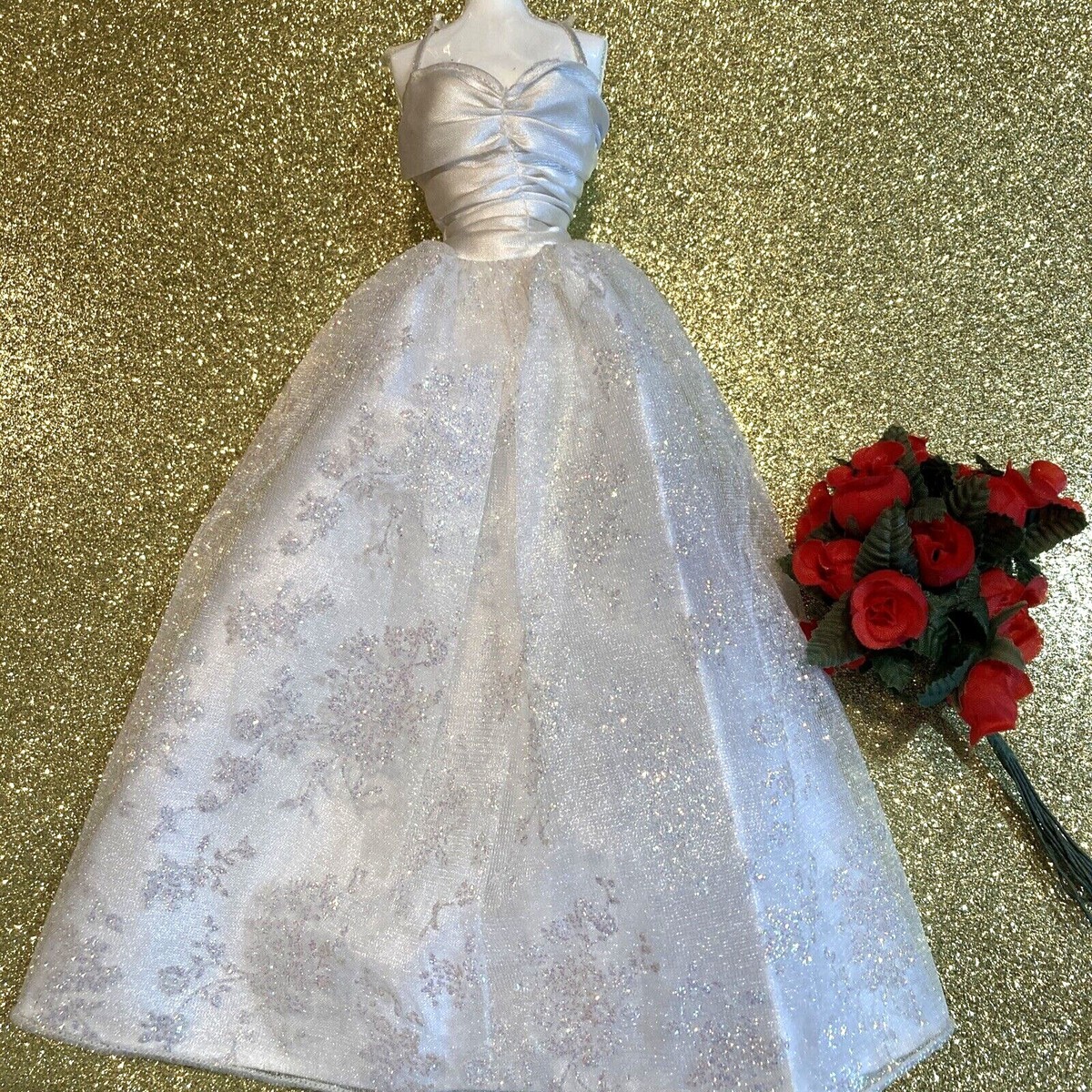 Barbie Fashion Avenue White Wedding Dress Mattel - Ships Fast