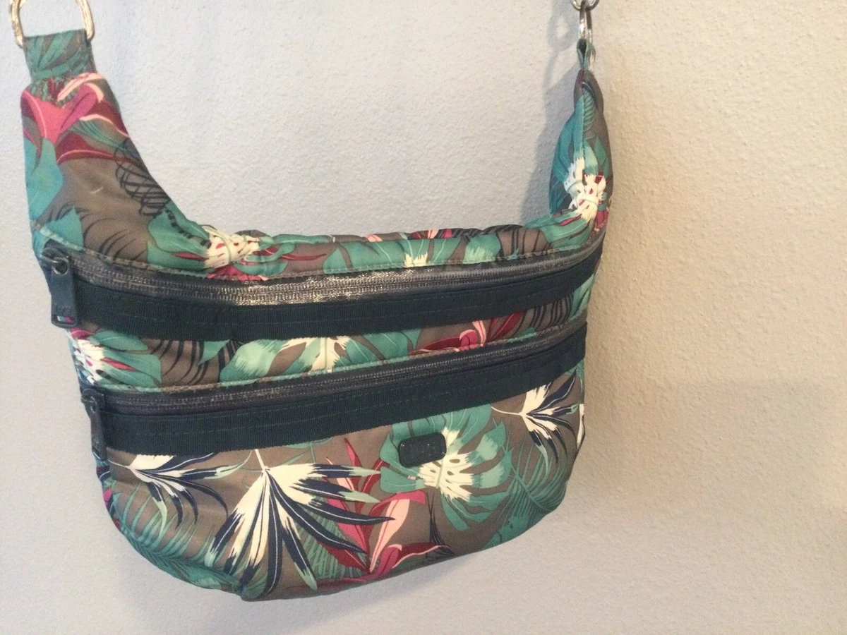 LUG Hippy Bag Crossbody Shoulder Travel Purse Adjustable Tropical