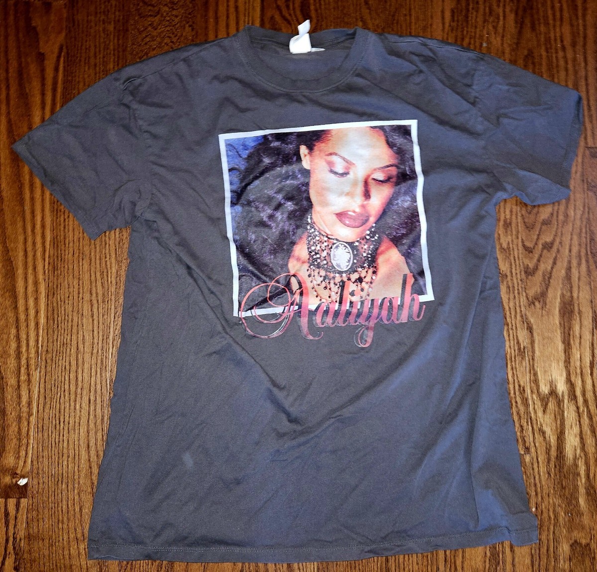 H&M Aaliyah Hip Hop Rap Tee Size Large Oversized T-Shirt | eBay