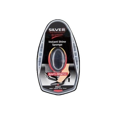 Silver' Mega Shine Sponge Black Instant Shine Smooth  (8690757202110)