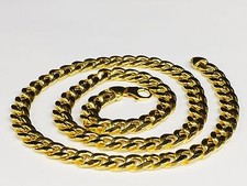 14k Yellow Gold Miami Cuban Curb Link 16.5" 10 mm 45 grams chain/Necklace REL 