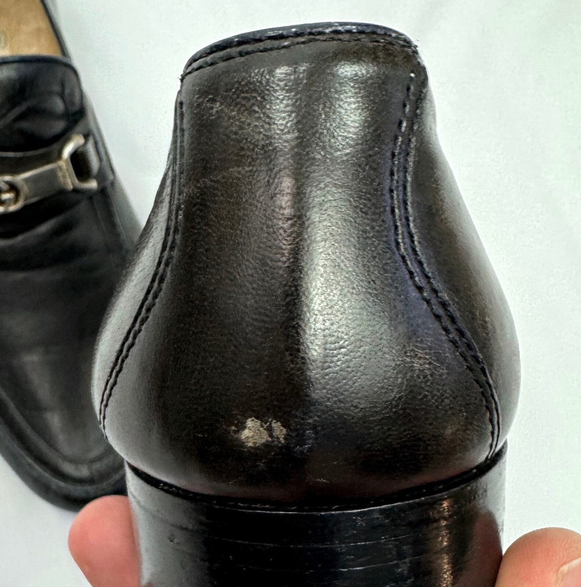 Gucci VTG Brown Leather Silver Tone Monogram Horsebit Loafer Men’s U.S. 8.5/41.5 s-l400.jpg main image 4