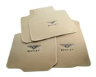 Floor Mats For Bentley Flying Spur Tailored Beige Carpets With Emblem LHD NEW