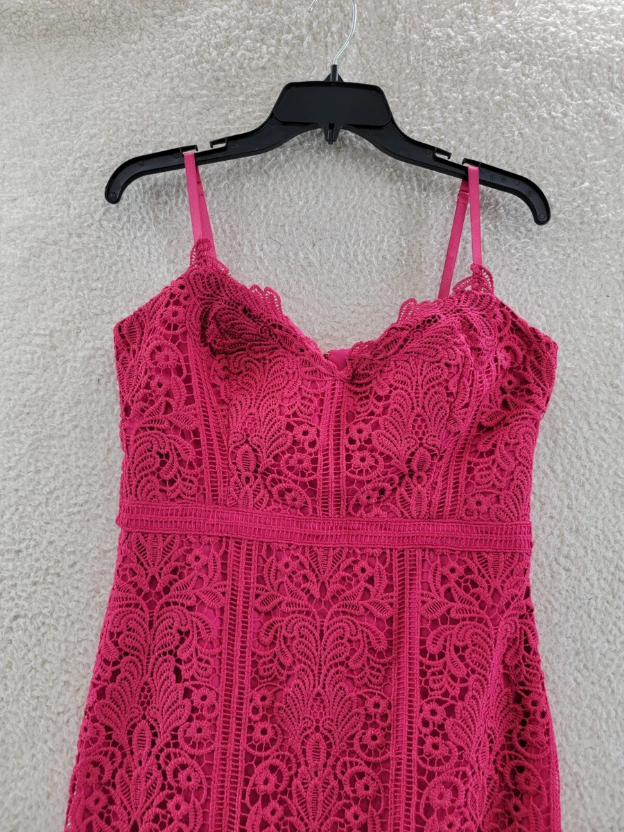 Guess pink sale lace dress