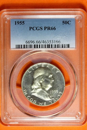 1955 PCGS PR66 Franklin Half Dollar #B42813