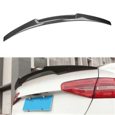 Carbon Fiber Rear Trunk Spoiler Lip For Audi A6 S6 Sedan 2012-2018 13 14 15 16 M