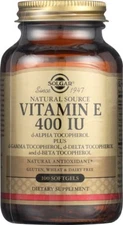 Solgar Vitamin E 400 IU 100 Softgels d-Alpha Tocopherol & Mixed Tocopherols
