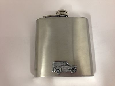 Austin A35 Van Ref8 Zinnoptik Auto 6oz Edelstahl Flachmann