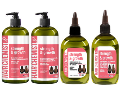 Hair Chemist Batana Kraft- & Wachstumsöl - Wurzelsimulator, Shampoo & Conditioner