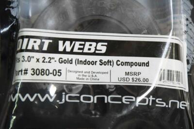 JCONCEPTS 3080-05 DIRT WEBS FITS 3.0'' X 2.2'' - GOLD (INDOOR SOFT) COMPOUND