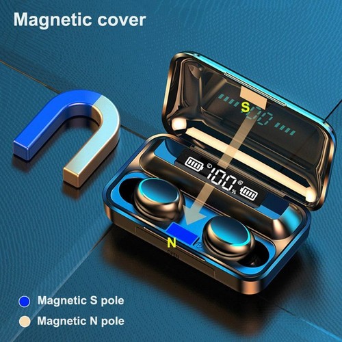 Bluetooth Earbuds for iPhone Samsung Android Wireless Headset Waterproof IPX7 - Picture 2 of 10