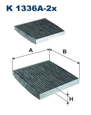 Filtron K 1336A-2X Filter, Innenraumluft FÜR Alpina BMW-image