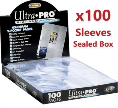 ultra pro platinum 9 card pocket pages sleeves Series Hologram 9-Pocket (25) : Toys & Games The highest standard in safe storage Card Binder Sleeves 100 Ultra