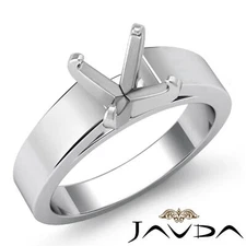 7gm Cathedral Engagement Simple Solitaire Semi Mount Set Wide Shank Ring 5.5m