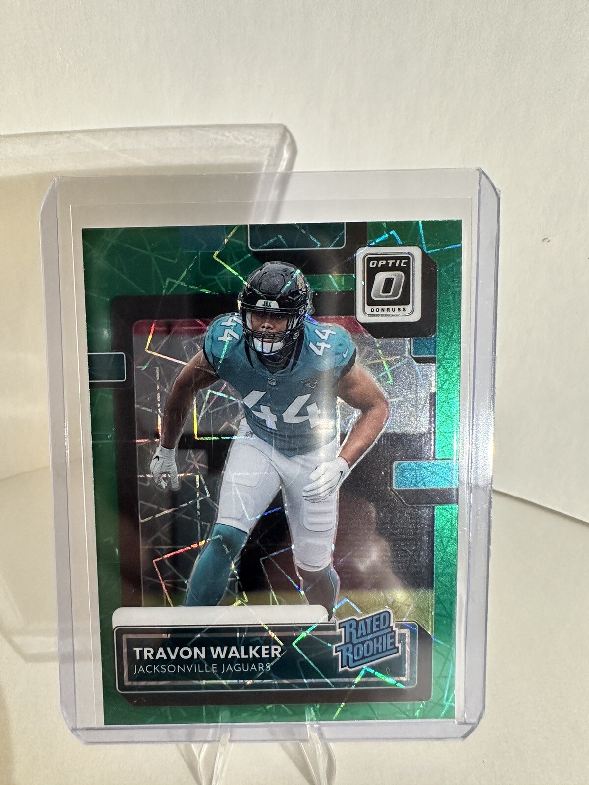 2022 Donruss Football Travon Walker Optic Preview Green Velocity Jaguars