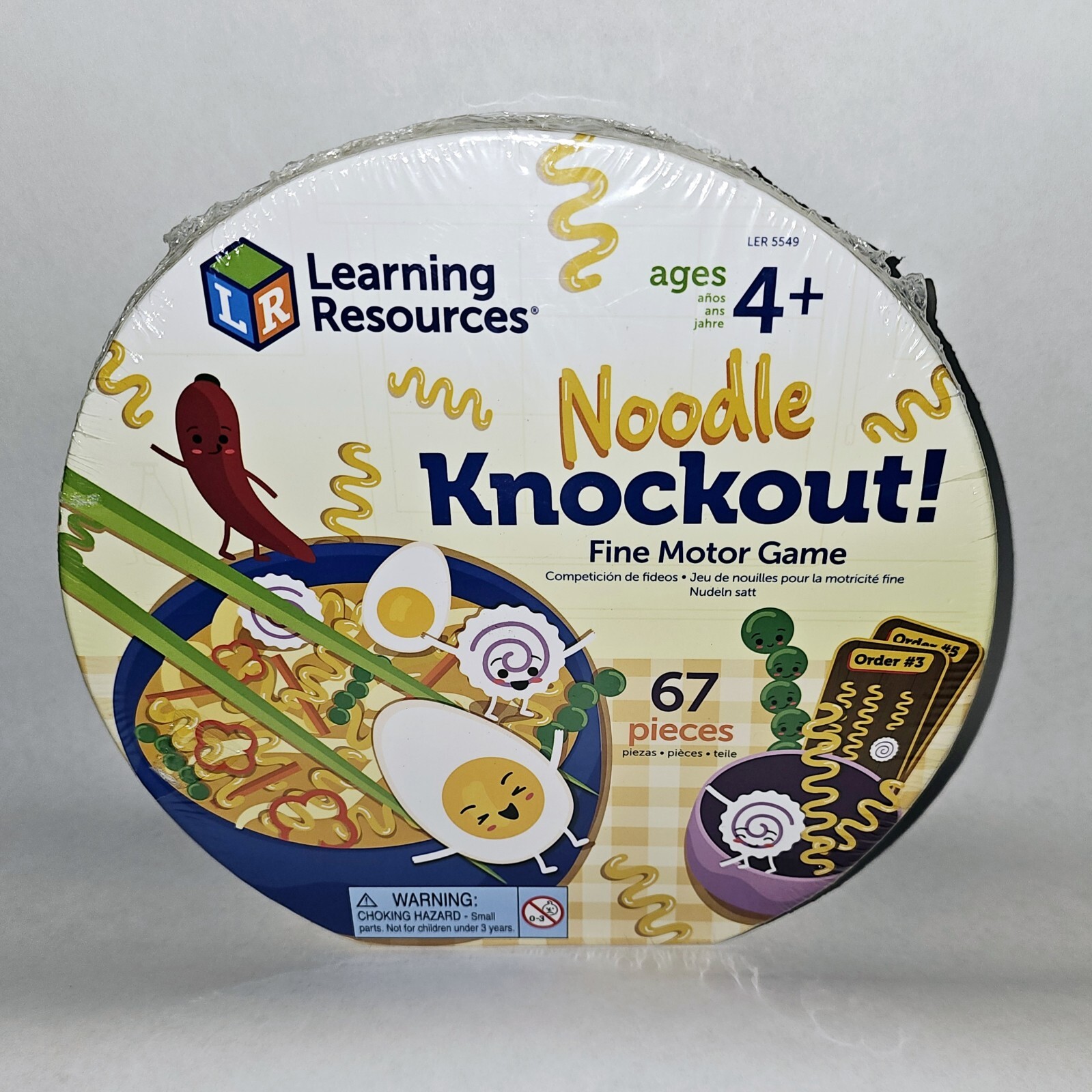 Learning Resources Noodle Knockout Fine Motor Skill Game for Kids Ages 4+ LER 5549-image