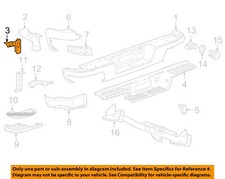 GM OEM Rear Bumper-Mount Bracket Right 22890963
